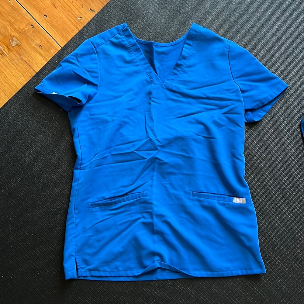 Royal Blue Figs Casma Top